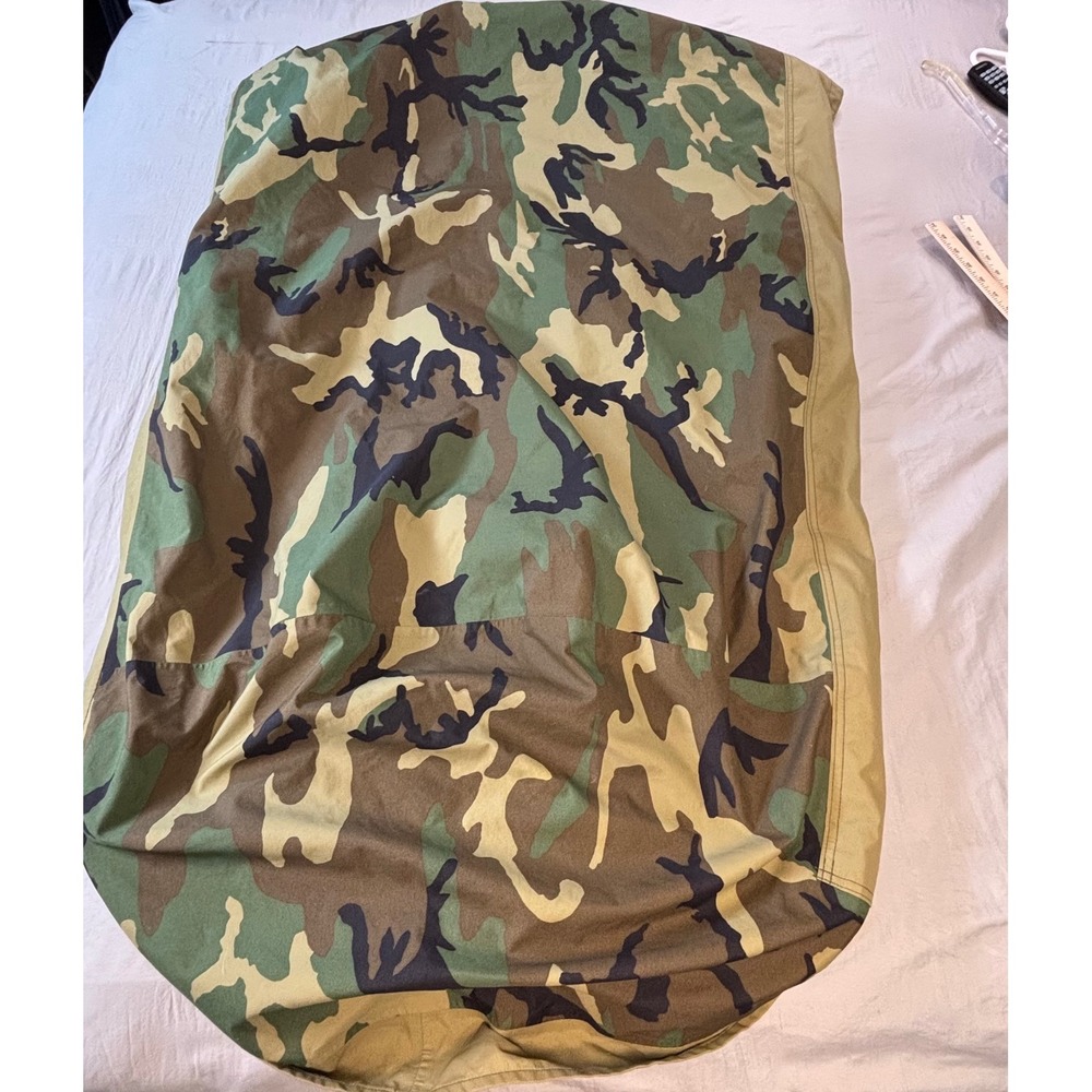 Vintage 90s Tennier Industries US Military Gore-Tex Woodland Camo Bivy Cover 90s